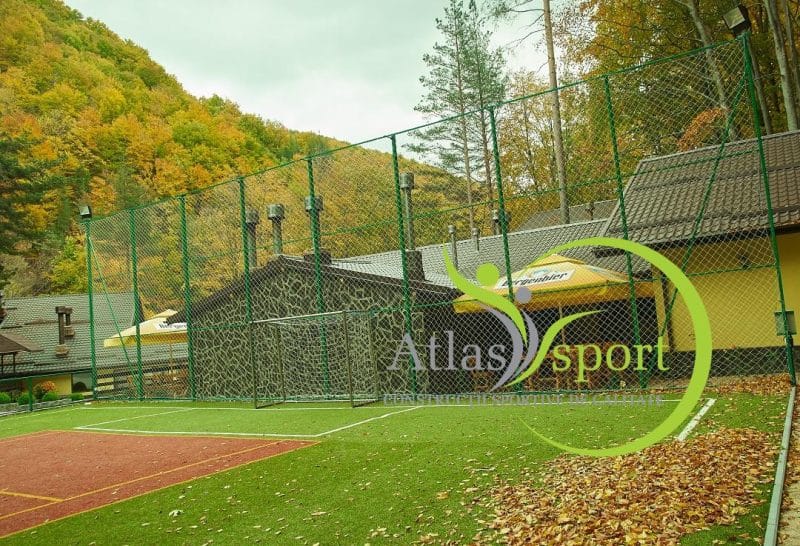 Building of an Artificial Multipurpose Field for Football, Handball, Basketball and Tennis at Domeniul Girbea, Starchiojd, Buzau County.
