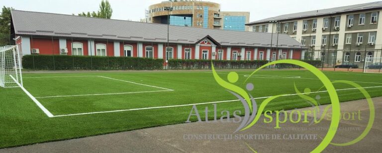 Teren de fotbal sintetic si dotari la sediul M.A.I Bucuresti