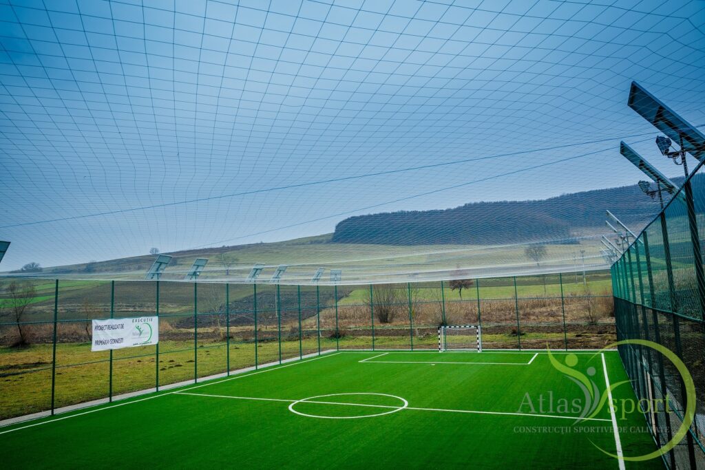 football field with synthetic turf